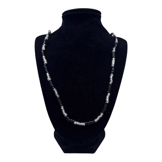 Neck Beads - Black & Clear