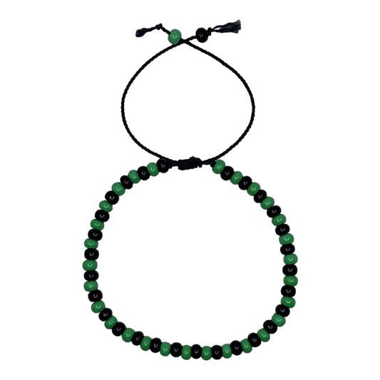 Wrist Beads -  Black & Green