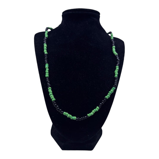 Neck Beads - Black & Green