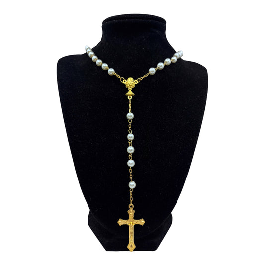 Gold and Pearl Rosary