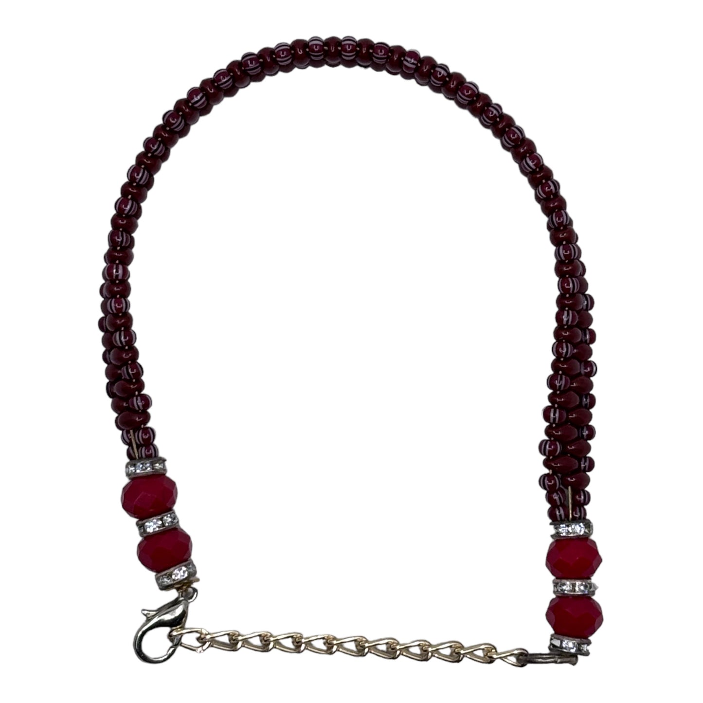 Wrist Beads - Maroon Oya