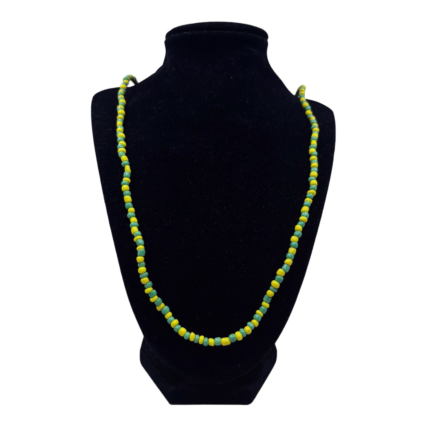 Neck Beads - Yellow & Green (Long)