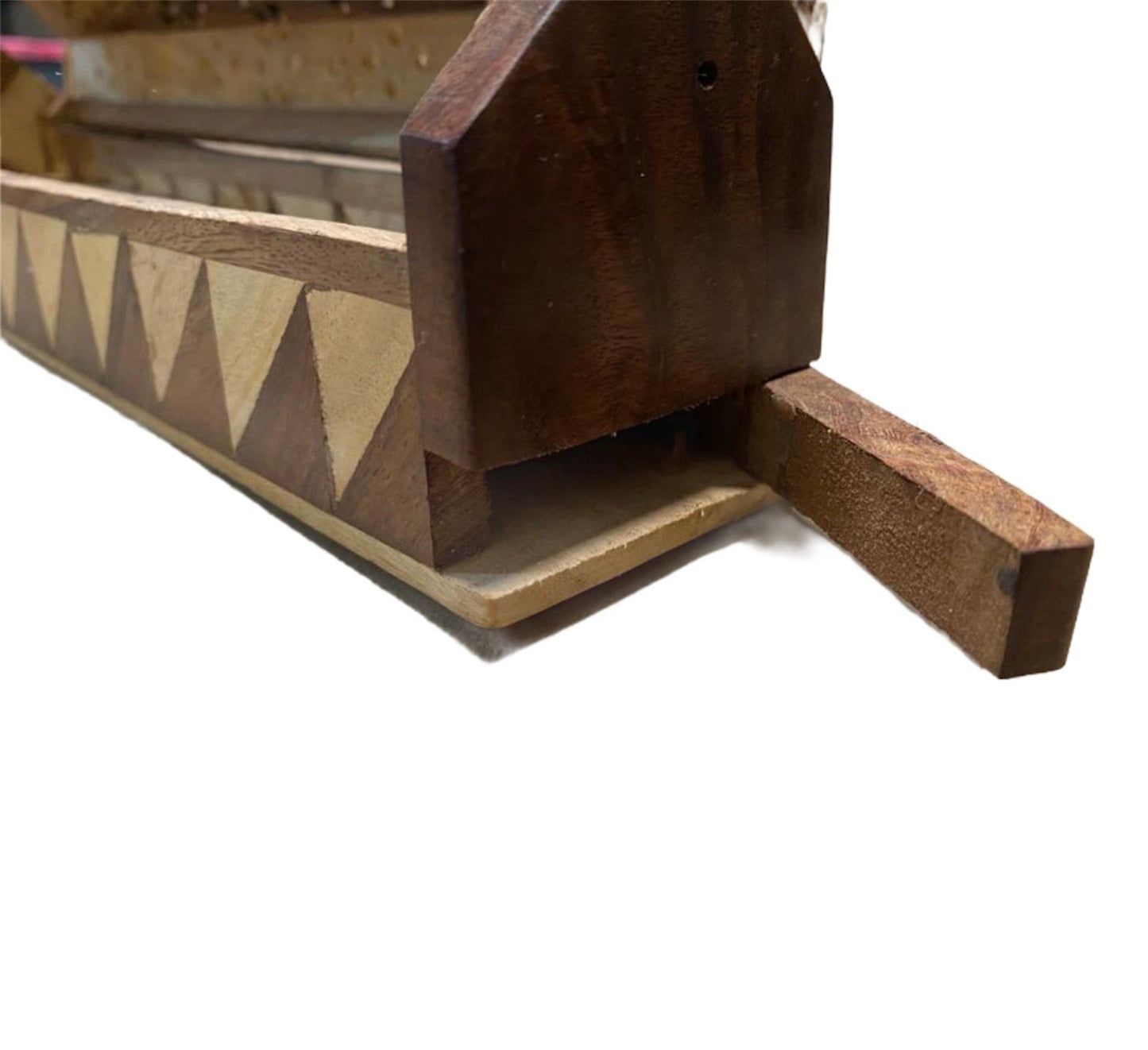 Wooden Coffin Incense Burner