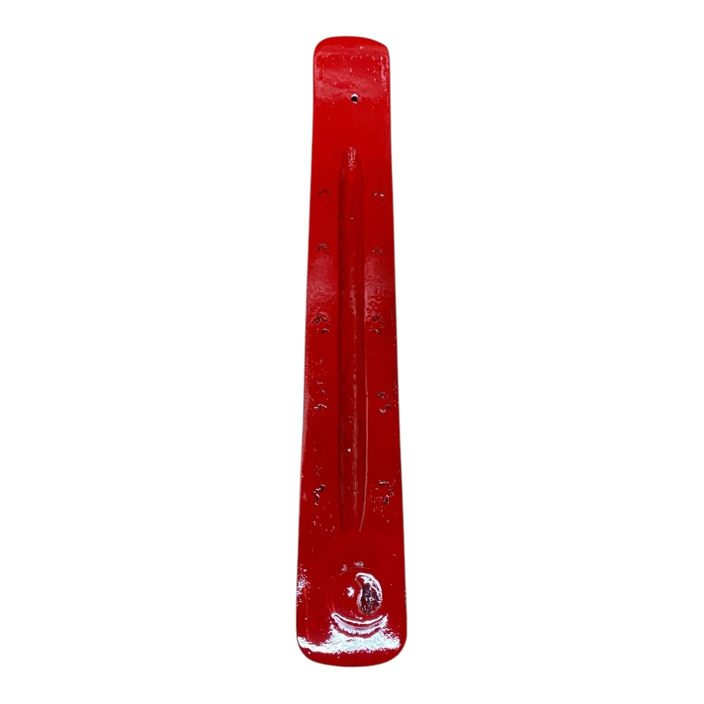 Wooden Flat Incense Burner Red