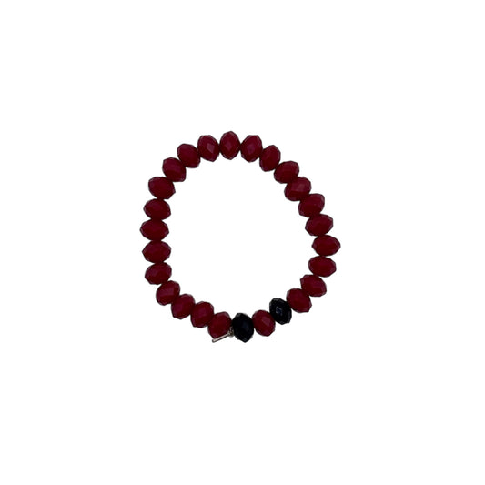 Wrist Beads (Baby) - Red with Black