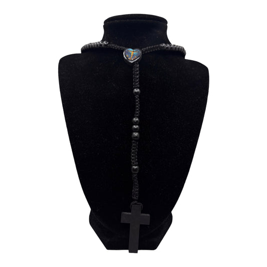 Black Wooden Rosary