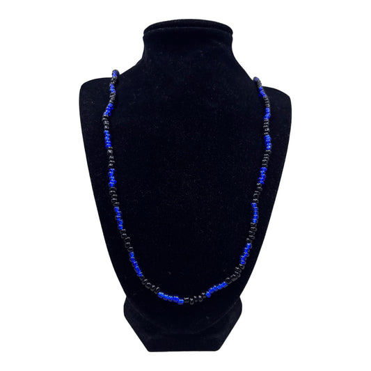 Neck Beads - Black & Blue