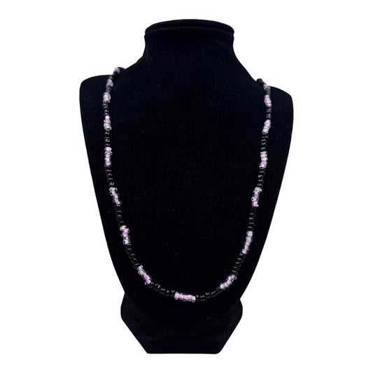 Neck Beads - Black & Pink