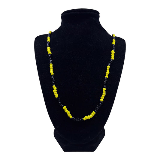 Neck Beads - Black & Yellow
