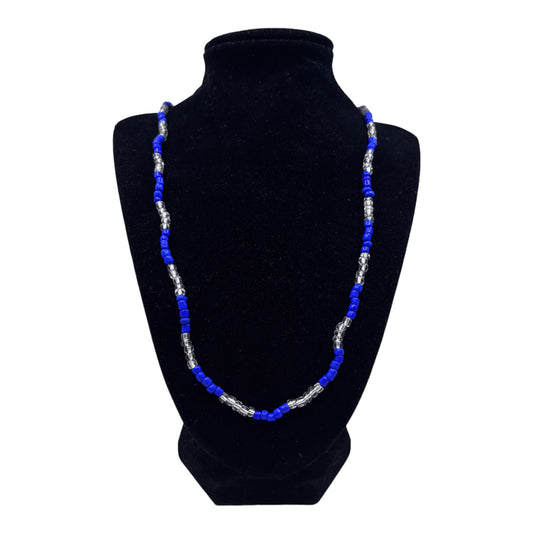 Neck Beads - Blue & Clear