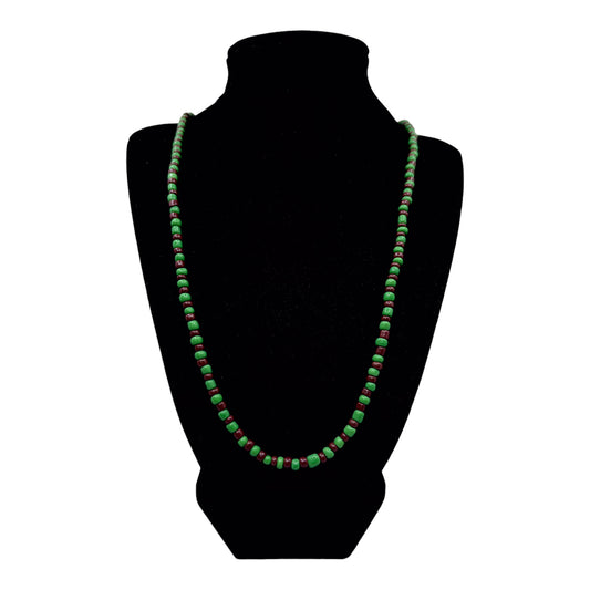Neck Beads - Brown & Green