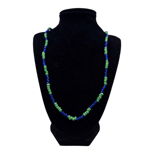 Neck Beads - Green & Clear