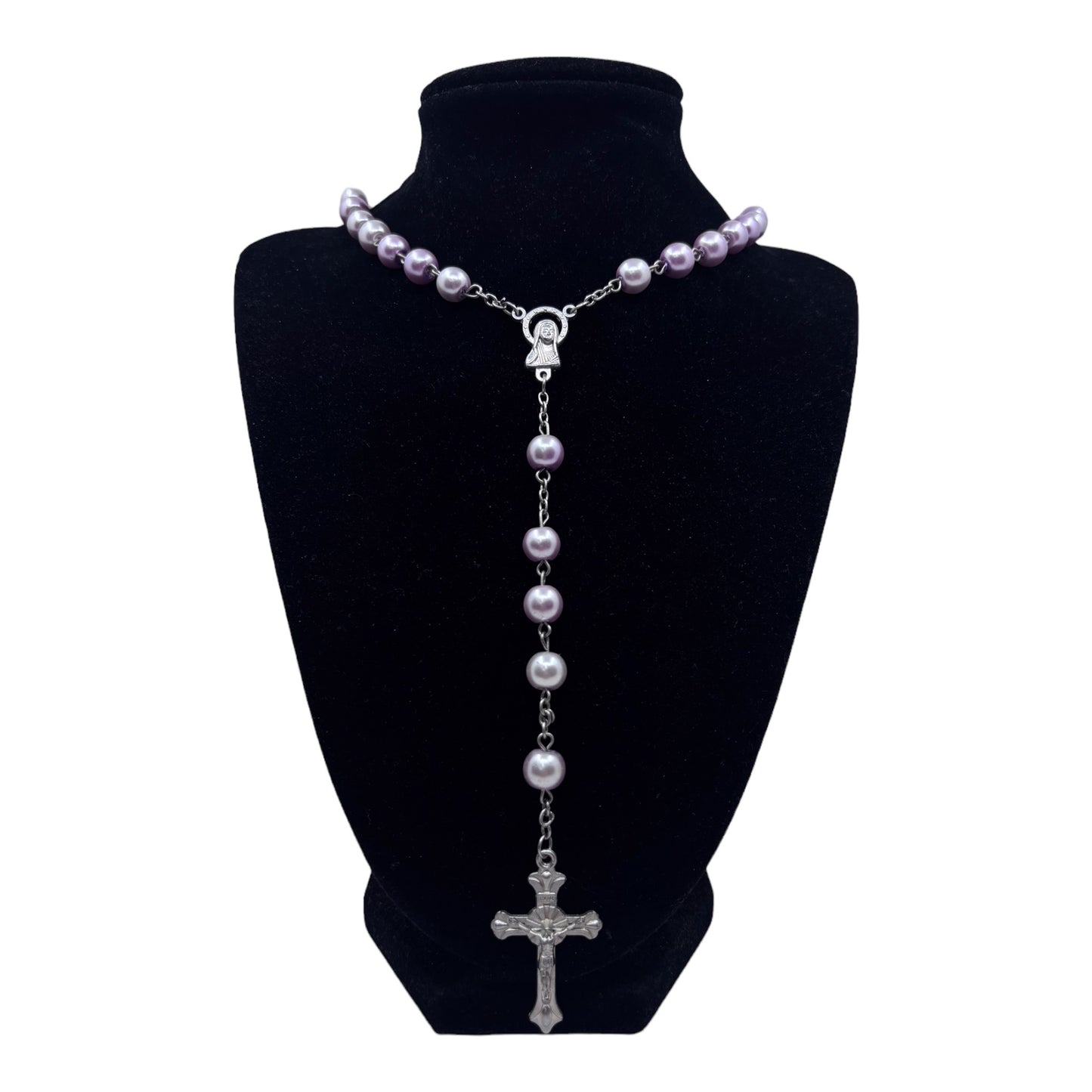Lilac Pearl Rosary