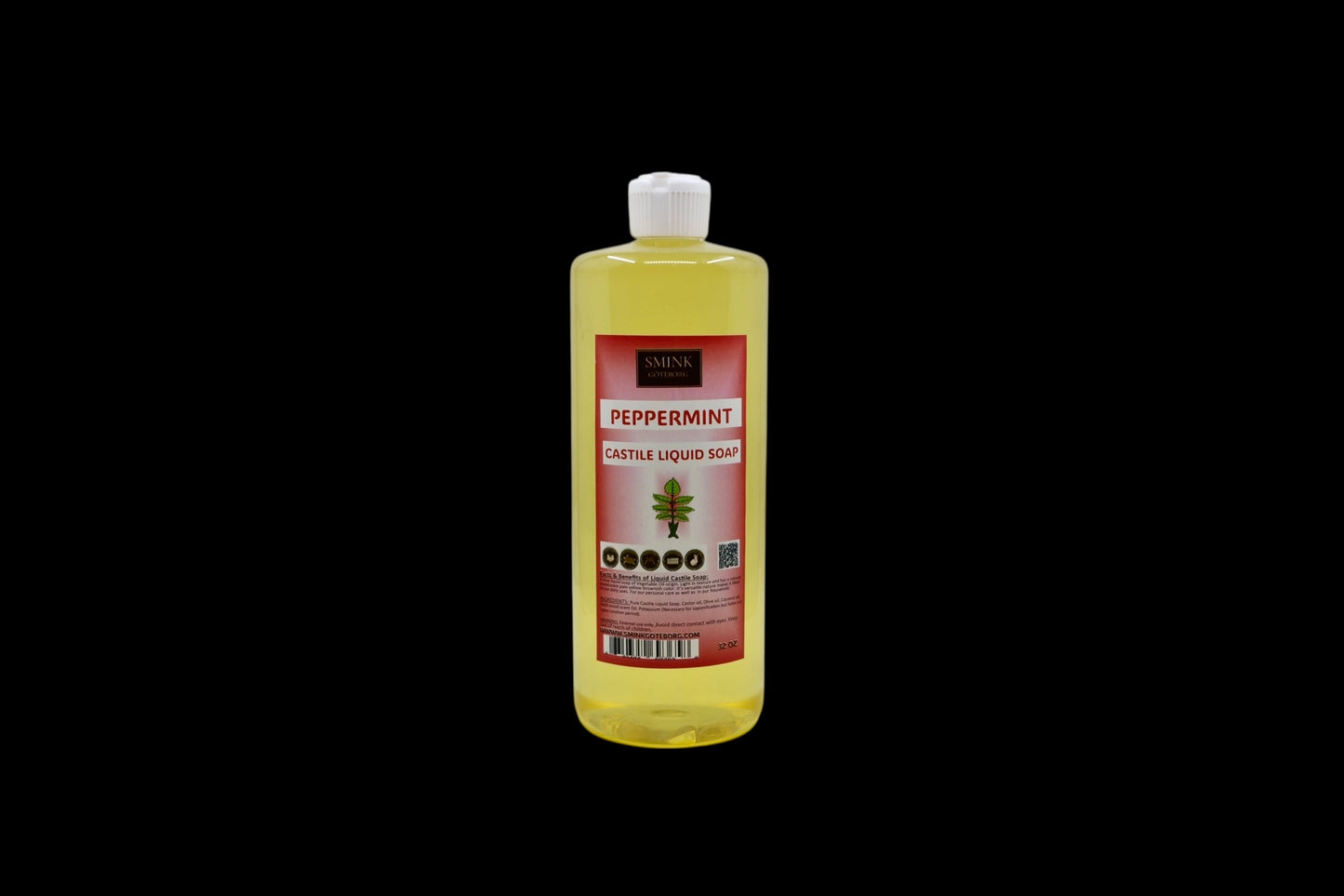 Peppermint Liquid Castile Soap 32oz