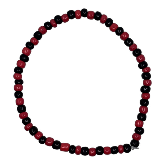 Wrist Beads - Red & Black