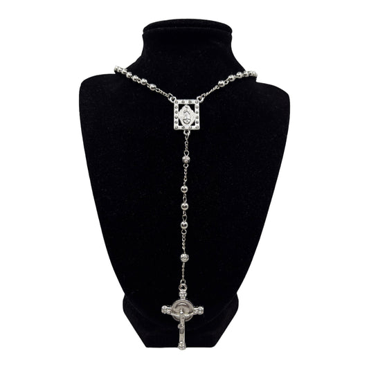 Silver Guadalupe Rosary