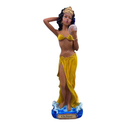 12" Oshun Standing on Water Statue