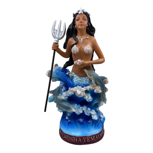 12" Yemaya Emerging from the Sea Statue