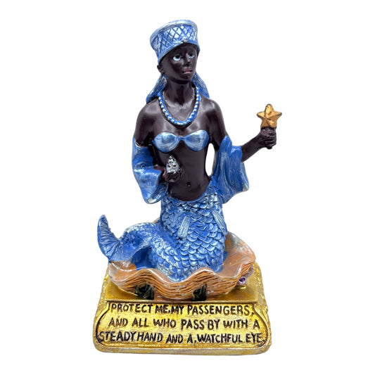 5" Yemaya in Sea Shell Statue